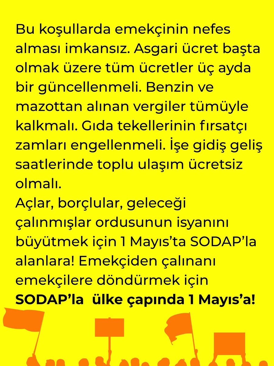 Sosyalist Dayanışma Platformu tweet media