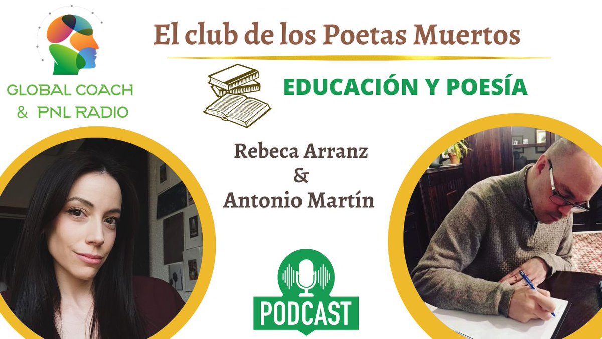 RebecaArranz9's tweet image. 🌟 Es un placer participar en el programa “El Club de los Poetas Muertos” junto al locutor y escritor 🎓 @AntonioMartín

📻 radioglobalcoachpnl.com

🔗YouTube  youtu.be/Gq1VIPjXIVk

🔗Ivoox    go.ivoox.com/rf/171805552

👉 @radioglobalcoachpnl

#radioglobalcoachpnl #educación