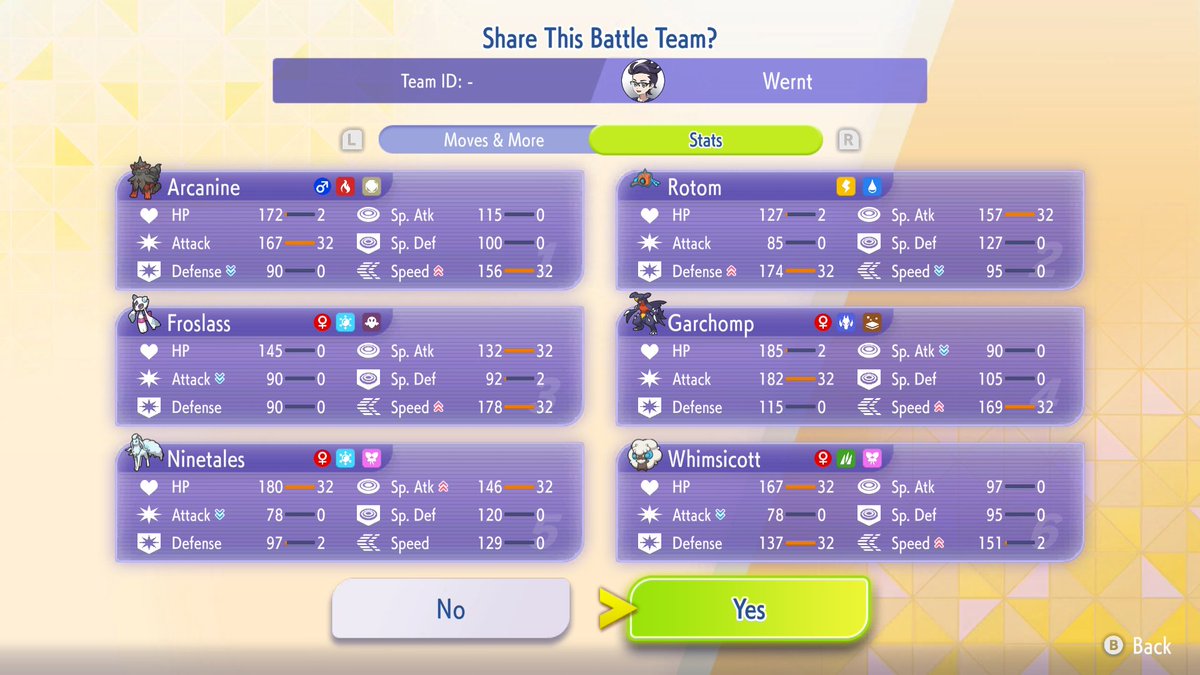 wernt0's tweet photo. Any VGC players want to help this amateur out by suggesting ways to improve this team in Champions? I'm in Ultra tier and refuse to use Sneasler and Incineroar https://t.co/U9ZtAxTFkv