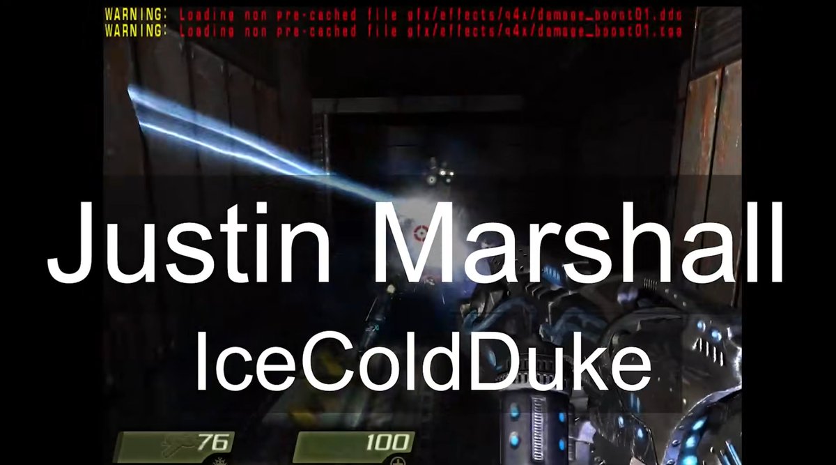 Someone finally uploaded footage of the cancelled expansion pack for Quake IV and it's covered by a comically huge watermark that makes it impossible to see wtf is going on. I am going to weep.