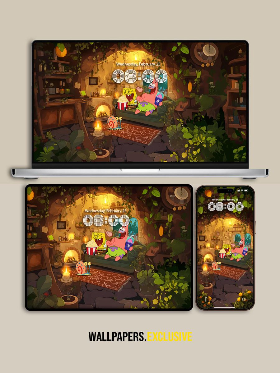 ioswallpaperx's tweet image. SpongeBob SquarePants