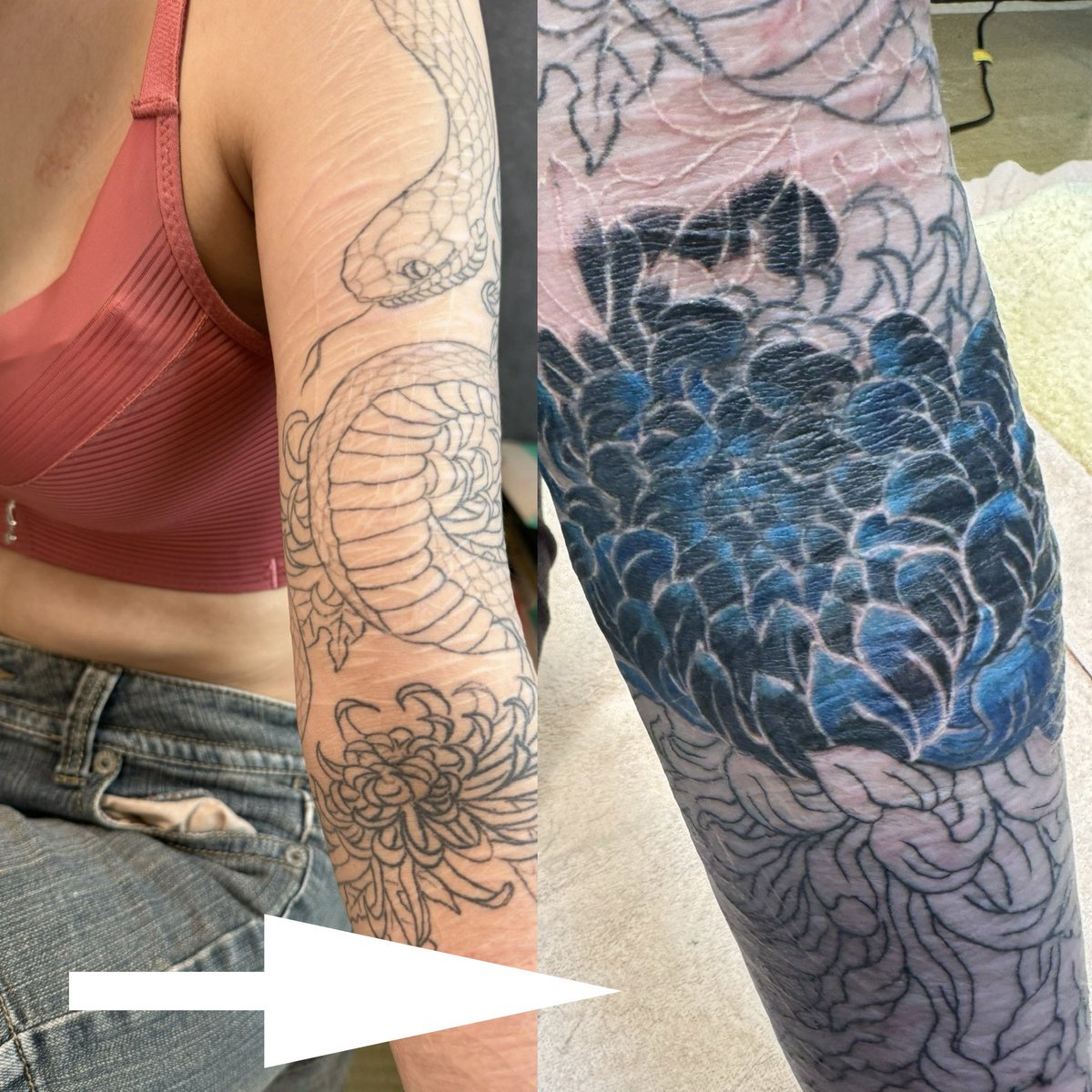 yukio5454hiruta's tweet image. @masayoshitattoo Cover Up Tokyo #coverup #tattootokyo #東京タトゥー　#タトゥーカバー　#タトゥーカバー専門店　＃カバーアップタトゥー　#洋彫り　#和彫り　#タトゥー女子　#和彫り匠