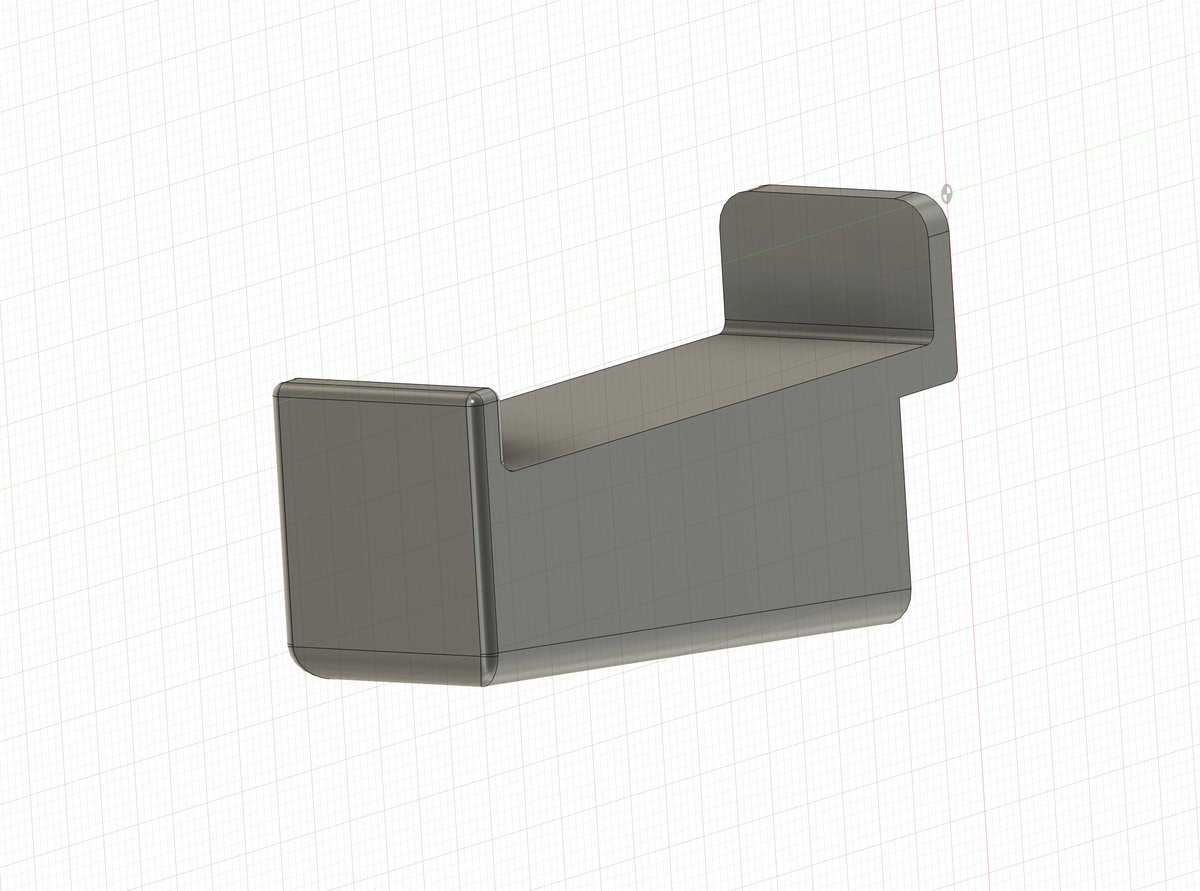 adamwathan's tweet image. Been learning Fusion in my spare time to design some custom slat wall hooks for some accessories in my gym. Pretty fun!