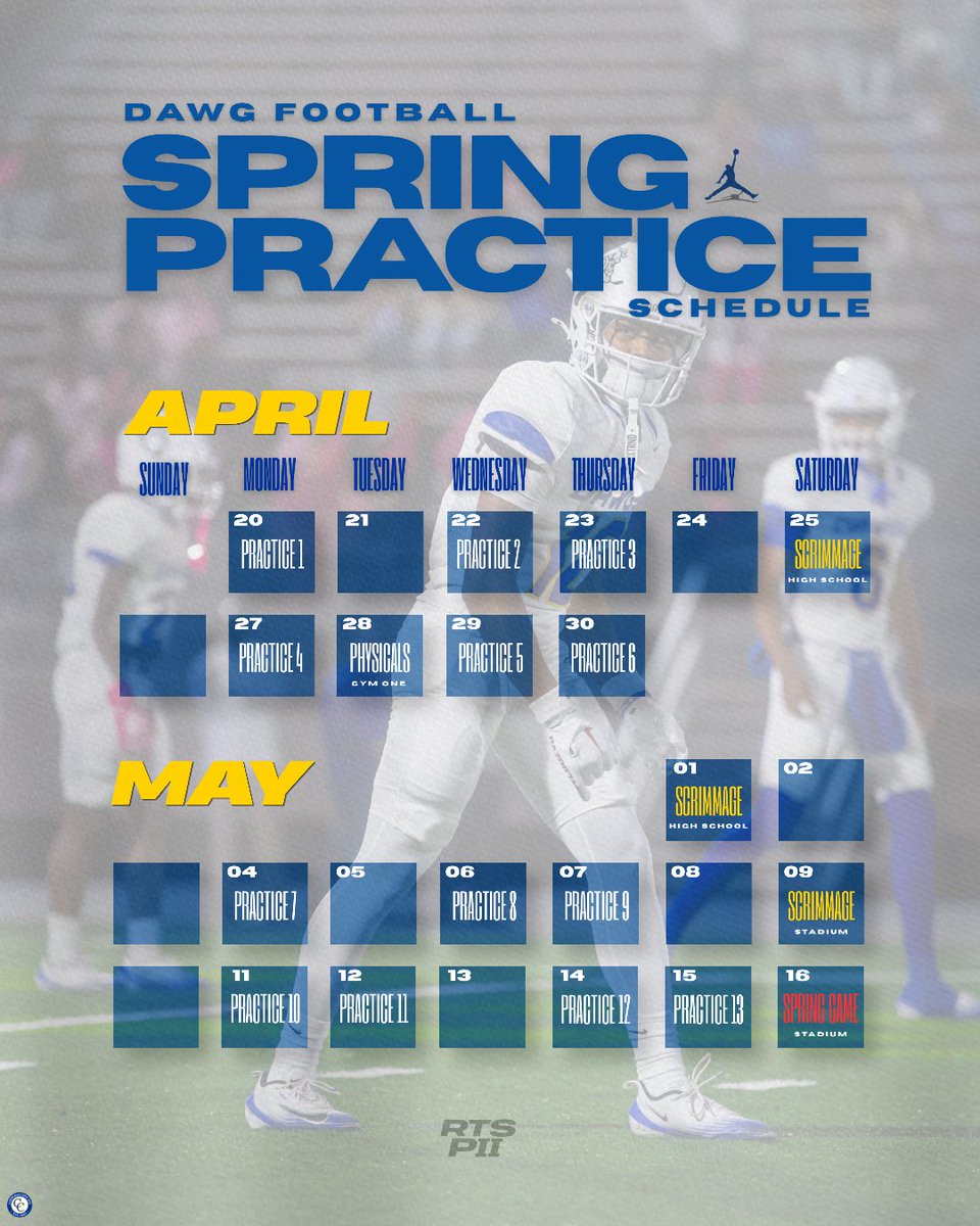 RecruitTheDawgs's tweet photo. 🚨 Schedule Change Update 🚨

All times and locations are subject to change due to weather conditions. Please stay tuned for updates. https://t.co/aaKN4BFxv7