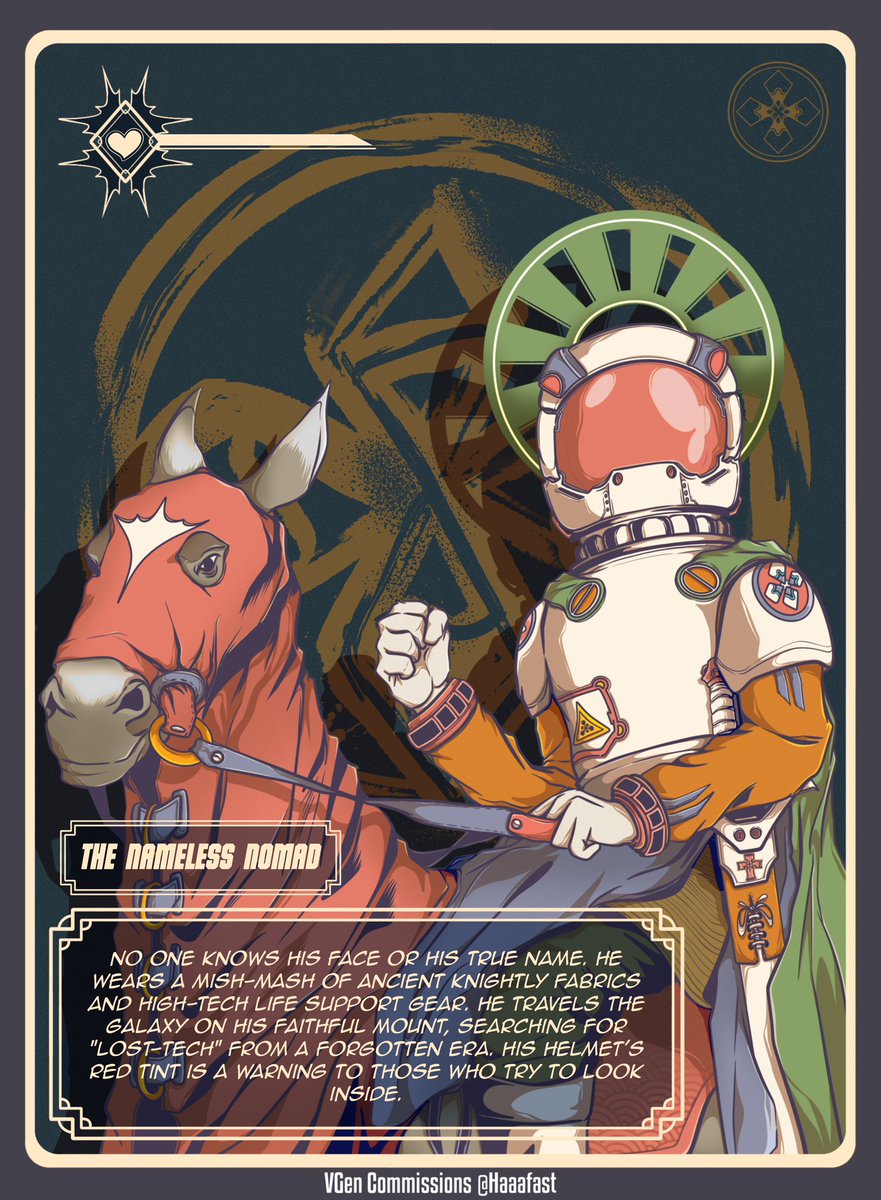 abandonednpc's tweet photo. Galactic Warrior | Character Card Illustration 
Commission are open on @_VGen_ | Perfect for your OC, Fanart, or DnD Character.
10% OFF until May! 📢 Head over to my V-Gen now to book my services and save on your next project. LINK ON MY BIO
#VGenComm #commissionart #fanart https://t.co/AfenkNHZ4j