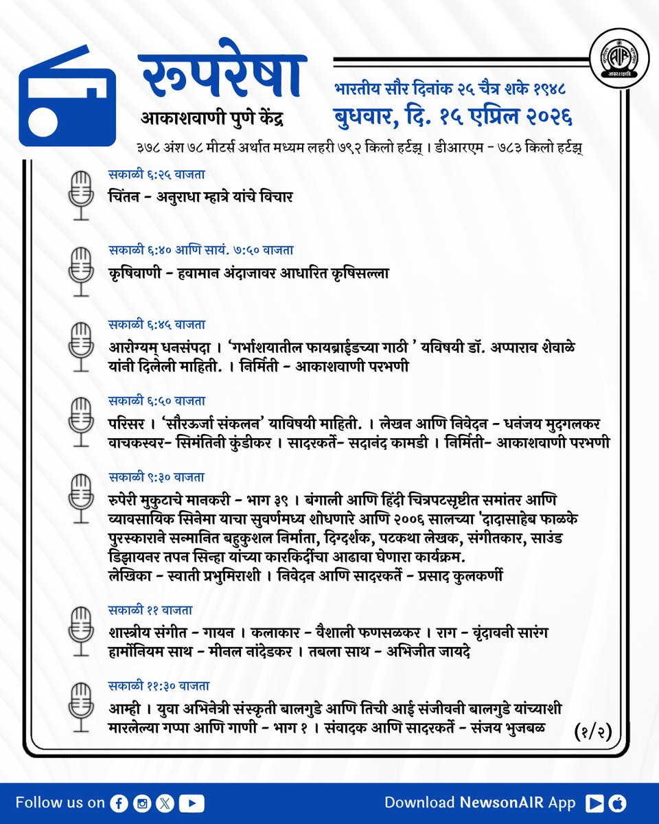 Akashvani Pune tweet media