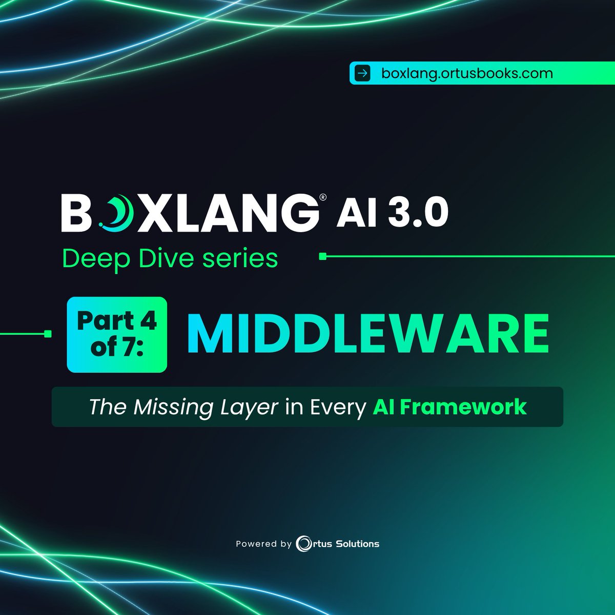 TryBoxLang's tweet photo. 🚀 BoxLang AI Deep Dive Part IV Middleware The Missing Layer in Every AI Framework

Part IV explores how middleware becomes the missing piece in AI systems, helping you manage testing.

👉 Read Part IV:
 https://t.co/mlqZaOdmoX

#BoxLangAI https://t.co/NhjXv0wWao