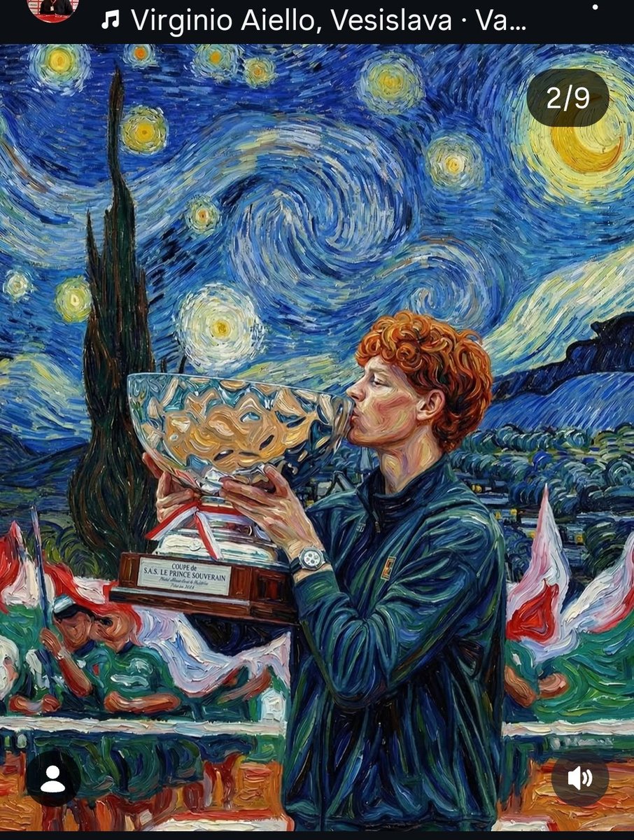 LadyEsme5's tweet image. Jannik versione Van Gogh 🌌

#Sinner
#RolexMonteCarloMasters