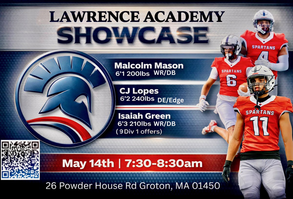 Lawrence Academy Fball tweet media