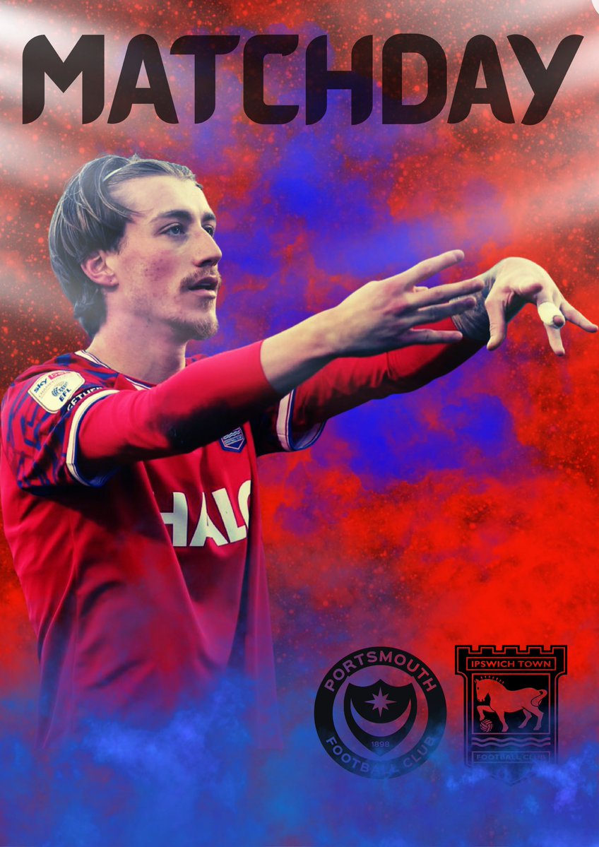 ChloeWater35960's tweet image. MATCH DAY 💙❤️🤍

Match day!!
Portsmouth away!!
Bring home the 3 points lads. 
Closer and closer to promotion!!!
💙COYB💙 💙UPPATOWEN💙
#itfc #footballdesign #ipswichtown #EFL #promotion