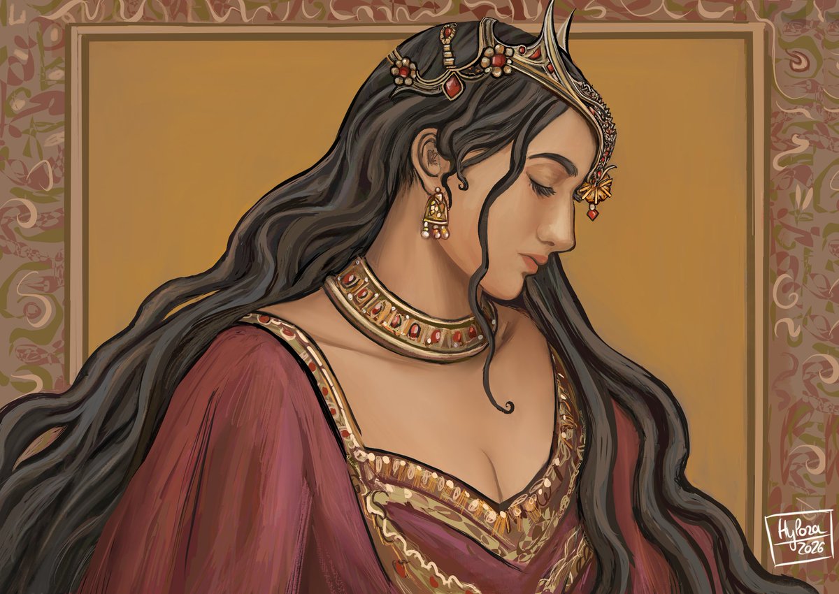 Hyloraart's tweet image. Elia Martell, commission for @Riverbankerss #myart