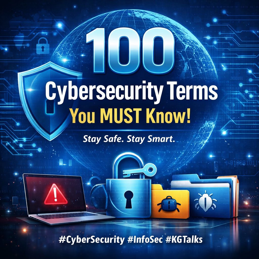 KaushikGans's tweet image. 🔐 100 Cybersecurity Terms You MUST Know – #63, #64, #65 🚨

#63 Secure Email Gateway: Blocks email-based threats.
#64 Spam: Unwanted or malicious messages.
#65 Sandboxing: Testing files in isolated environments.

💡 Email is attack vector #1.
#EmailSecurity #CyberThreats