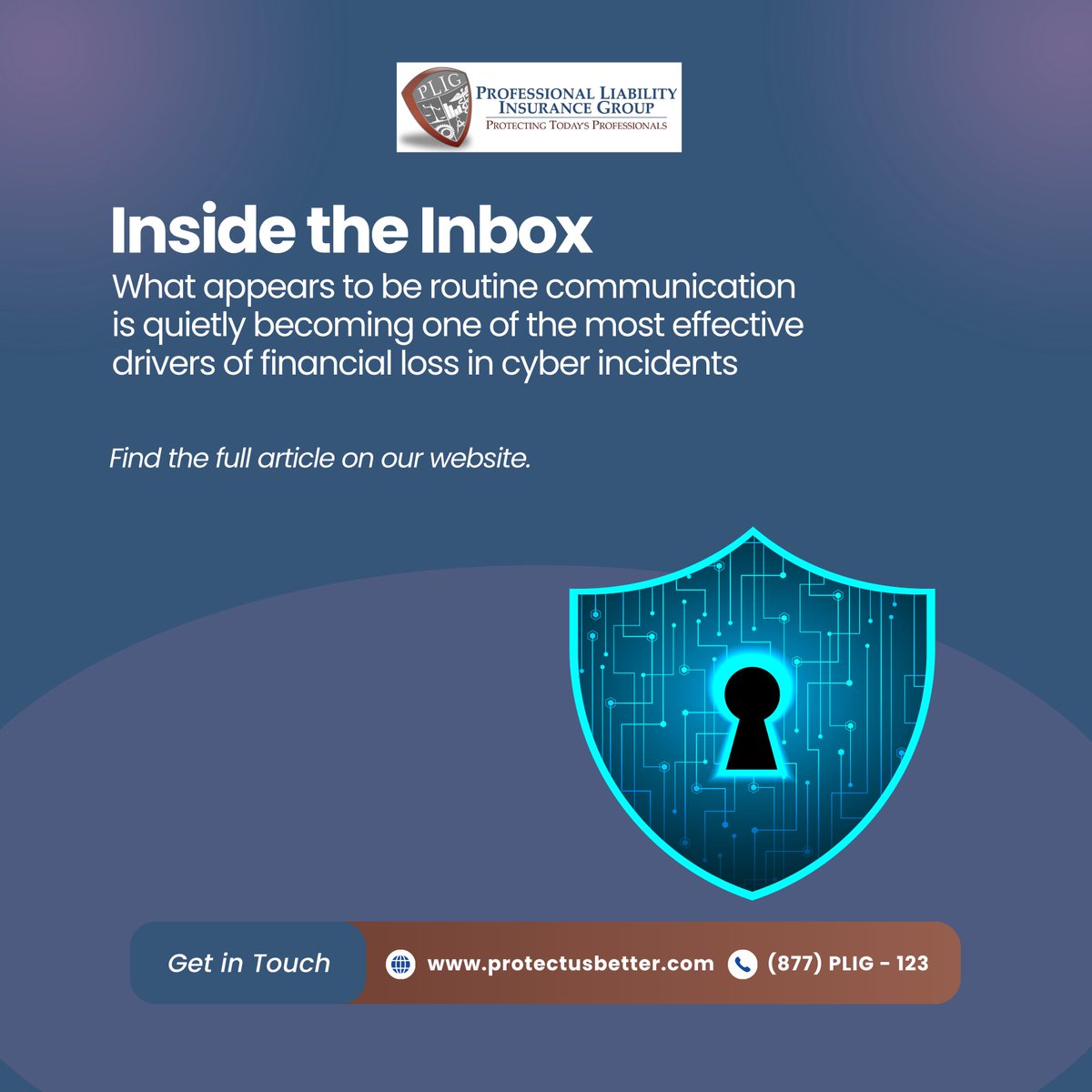 PLIG123's tweet photo. Business email compromise works through trust, not systems.

That’s what makes it so effective.

Read more: https://t.co/oc6UrmxjdW

#CyberSecurity #CyberRisk https://t.co/w7DXrLdkvY