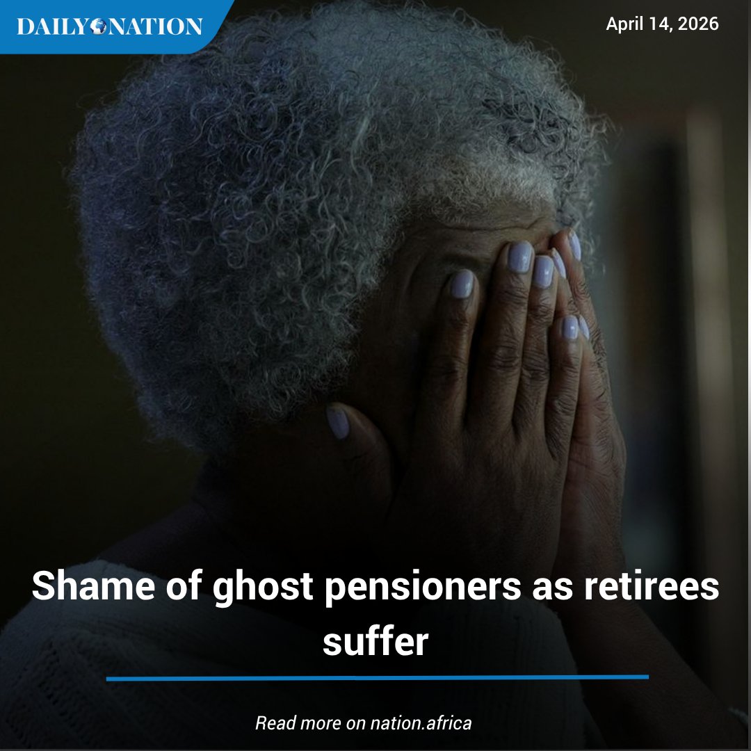 NationAfrica's tweet photo. In the financial year ending June 2024, Auditor-General Nancy Gathungu raised a red flag over incomplete pension records, including the lack of pensioners’ names and national identity card details, raising fears that the Pensions Department at the Treasury may have paid billions of shillings to ghost pensioners. 

Read more: https://t.co/zZvbx9TZAq