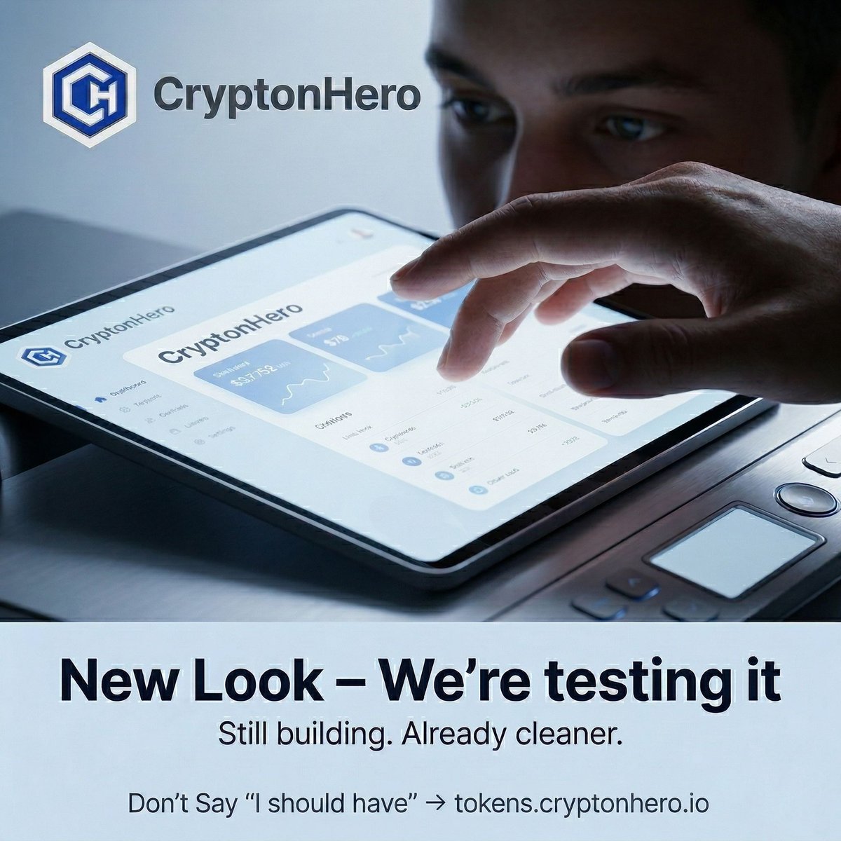 crypton_hero's tweet photo. Grinding for you. 🛠️
We’re testing a refreshed UI the platform on testnet.

Want a sneak peek? 👇

Still early, but don’t stay on the sidelines long!

Don’t say “I should have” → https://t.co/bGHf5aUbRm

#CryptonHero #CHT #Web3 #SocialCollectable #BeEarly https://t.co/NGiPPZ66Nm