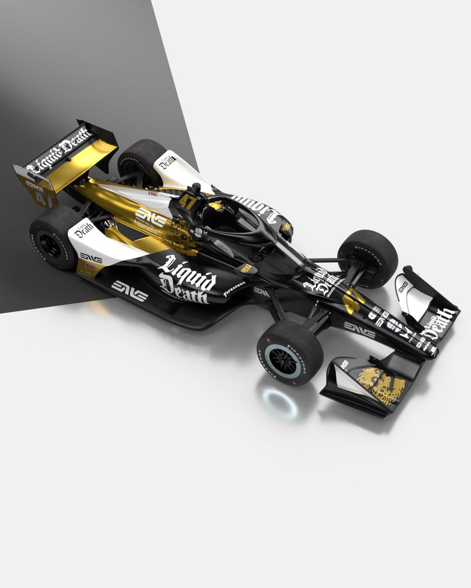 RLLracing's tweet image. Murder your thirst. Meet the #47 Liquid Death car ☠️