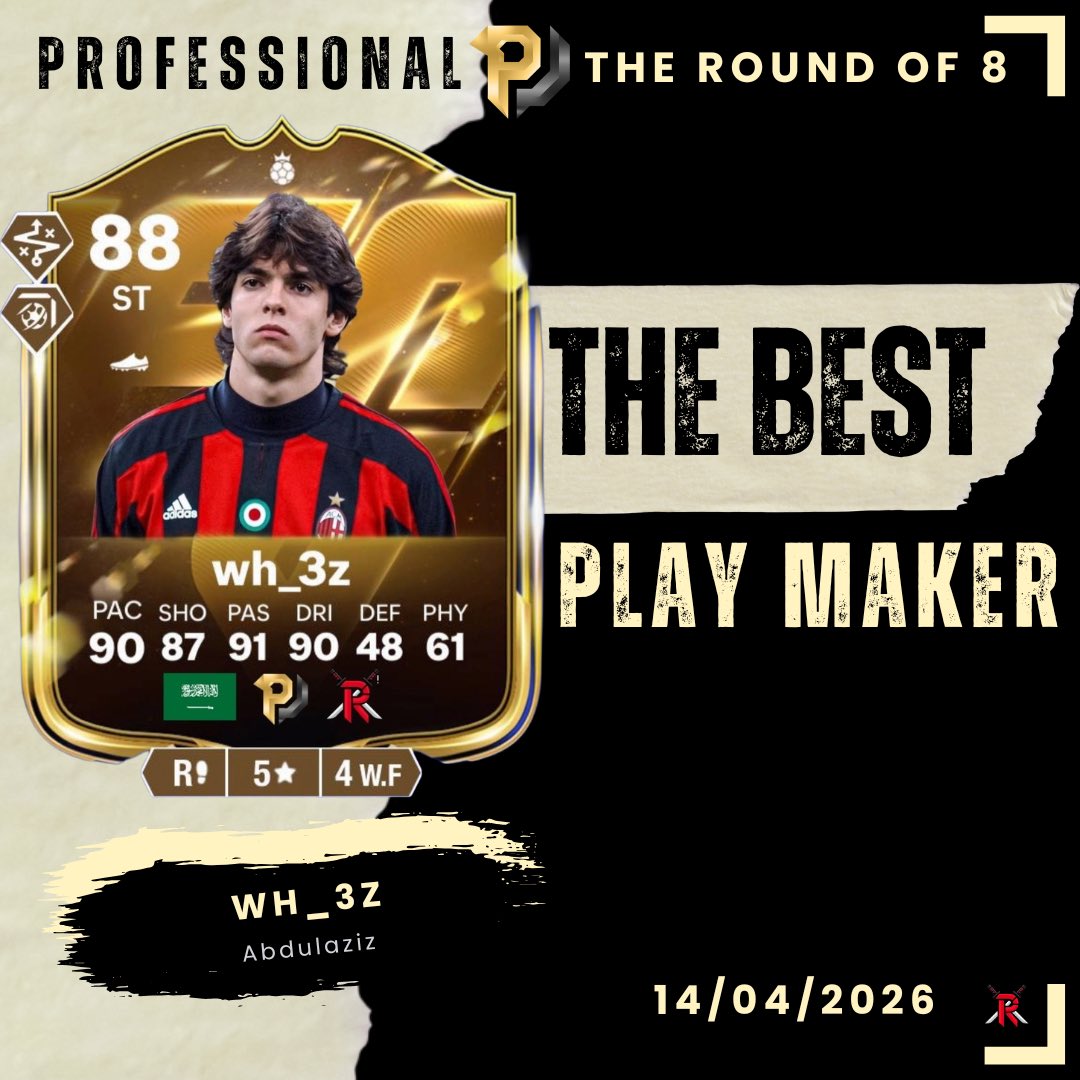 ProfessionL_1's tweet photo. افضل وهمي في دور الـ8 | Wh_3z
من نادي | Team Reds1
🏅🧠 https://t.co/fuEO4nYM7c