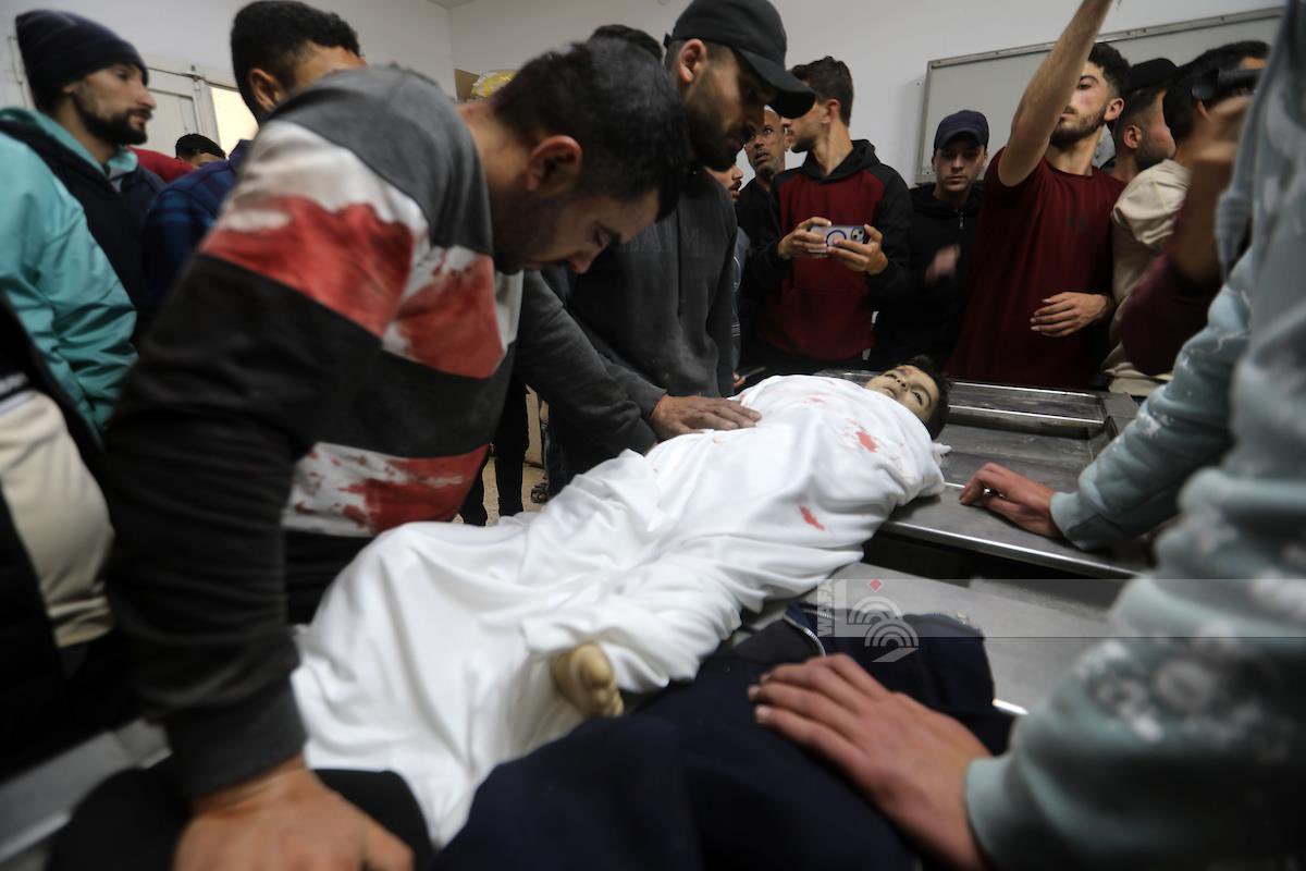 The child martyr Yahya Al-Mallahi (3 years old) was in moments of joy before Israeli shelling turned happiness into a painful farewell on Al-Nafaq Street in Gaza.