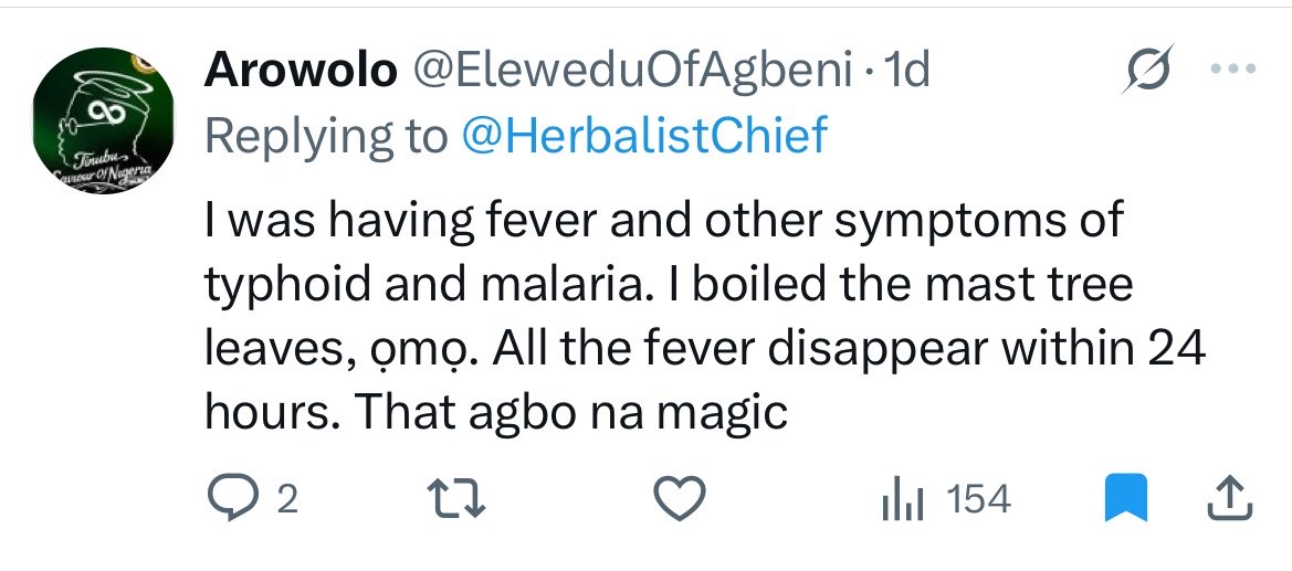 HerbalistChief's tweet photo. Typhoid and malaria symptoms disappears within 24 hours. 

Nature heals. https://t.co/XJYo3p9diZ