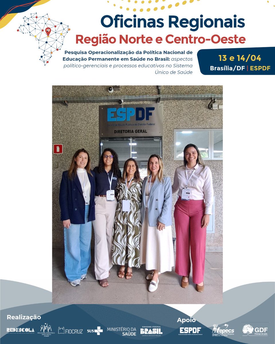 redescola's tweet photo. Teve início em Brasília o ciclo de Oficinas Regionais da RedEscola.
Nos dias 13 e 14/04, a oficina Norte e Centro-Oeste reuniu participantes da pesquisa para validação dos resultados, com apoio da ESPDF.
Saiba mais: https://t.co/rGuxTci0oc https://t.co/Wuy4vLxoVG