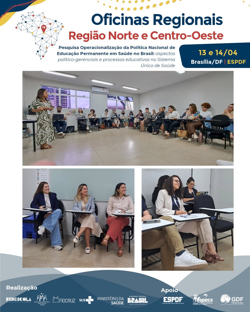 redescola's tweet photo. Teve início em Brasília o ciclo de Oficinas Regionais da RedEscola.
Nos dias 13 e 14/04, a oficina Norte e Centro-Oeste reuniu participantes da pesquisa para validação dos resultados, com apoio da ESPDF.
Saiba mais: https://t.co/rGuxTci0oc https://t.co/Wuy4vLxoVG