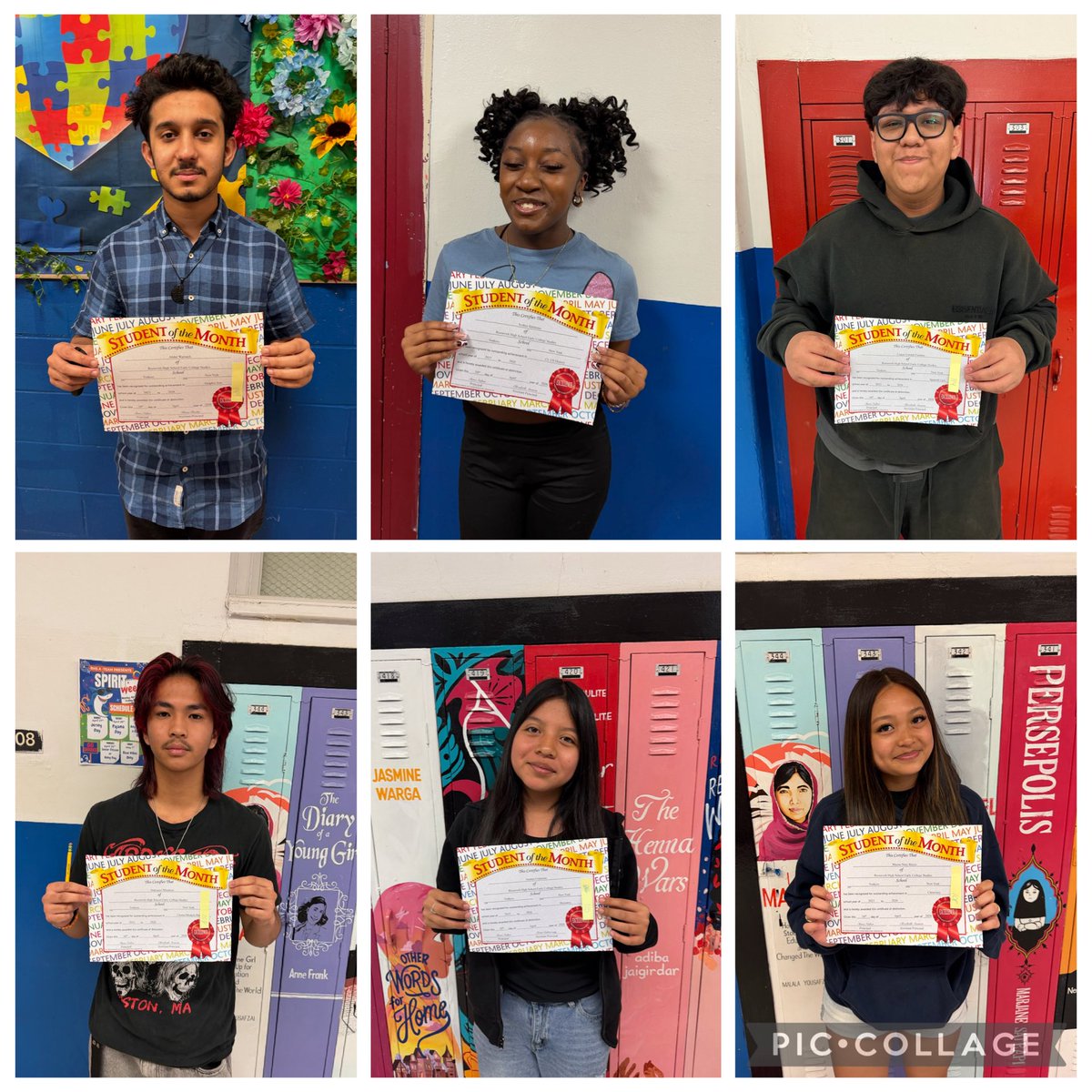 PrincipalNaber1's tweet image. Congratulations to RHSECS Students of the Month! #RHSECS #alwaysmovingforward #studentofthemonth⭐️ @YonkersSchools @RcollinsJudon @AnibalSolerJr