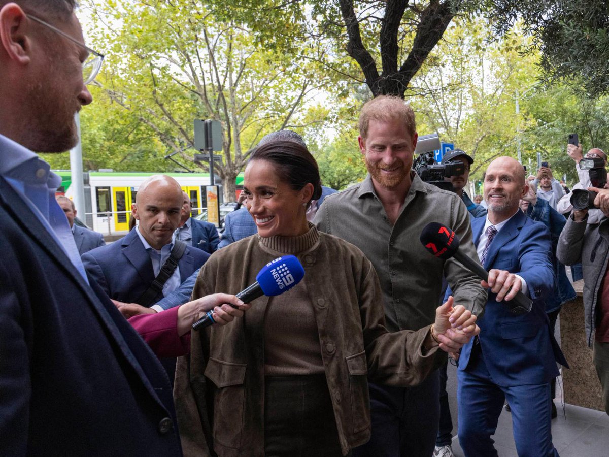 Prince Harry and Meghan Markle touched down in Melbourne, Australia on April 14, 2026, arriving at the Australian National Veterans Arts Museum amid a huge media turnout. The Duke and Duchess of