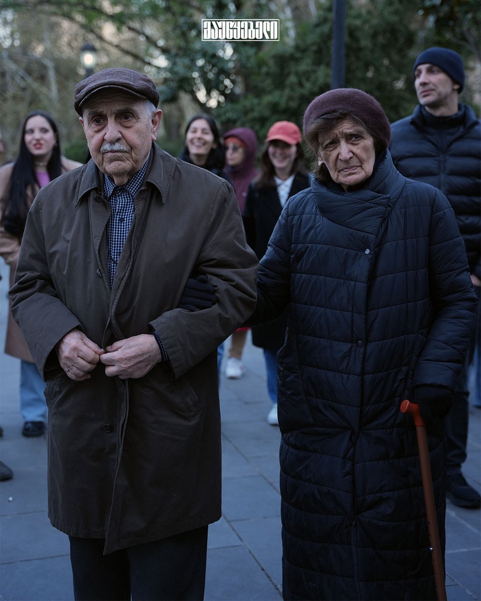 mautskebeli's tweet photo. On April 14, Georgian Language Day, citizens gathered at the 1st building of Tbilisi State University to celebrate and honor the protection of our mother tongue. 🇬🇪✨ #GeorgianLanguageDay #Tbilisi #TSU https://t.co/CcF377p40M