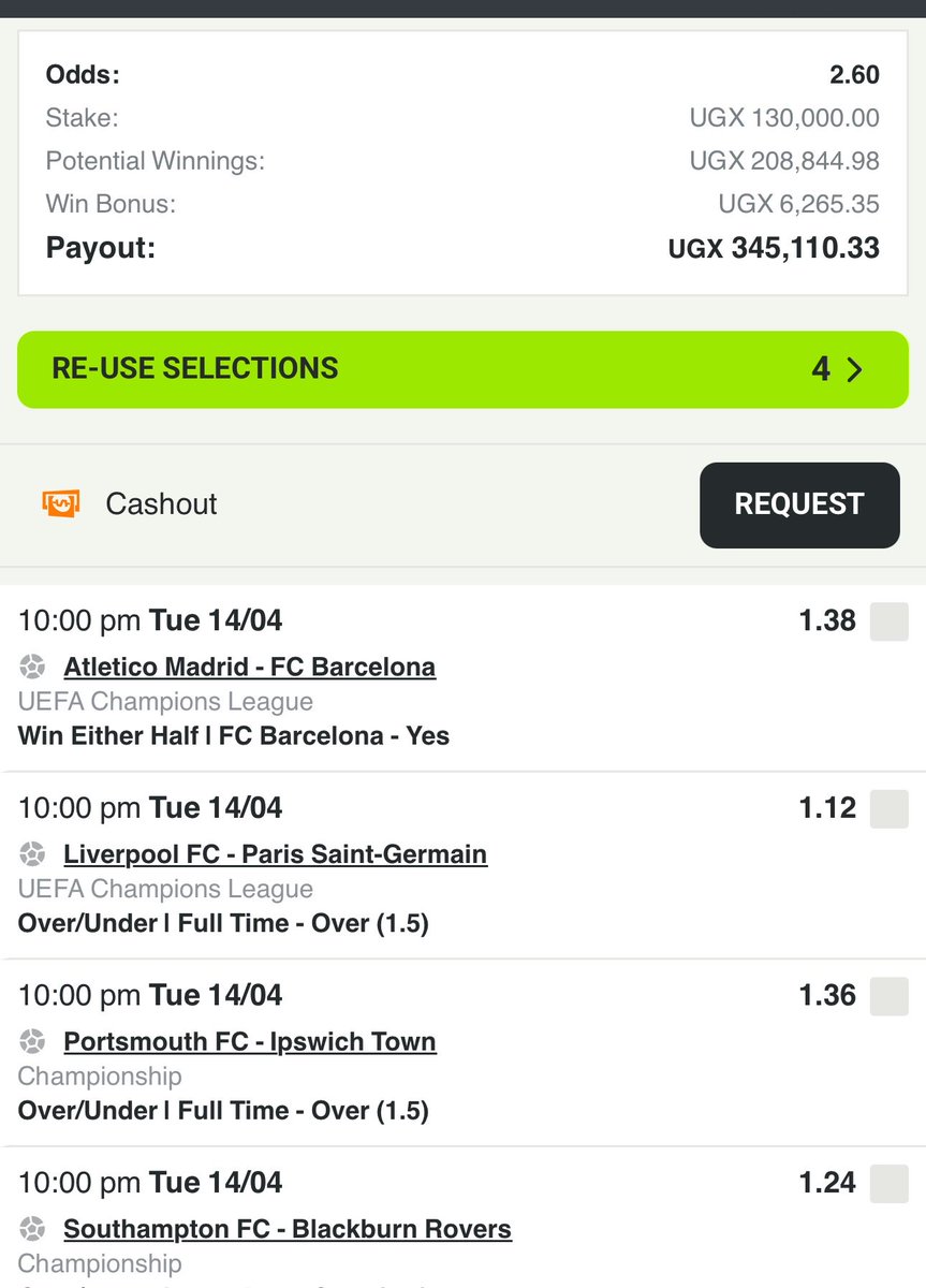 Come we try this one ba dia. betpawa.ug/?bookingCode=H…