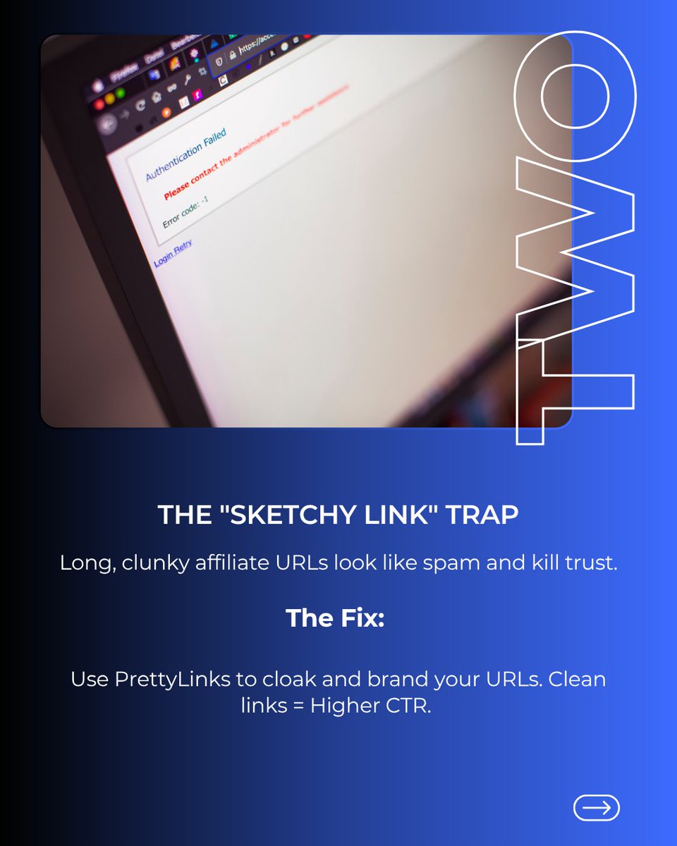 prettylink's tweet photo. 1/2 I used to think affiliate marketing was just about dropping links and waiting for the money to roll in... I was wrong. 😅

It took months of frustration to realize that the 'pro' affiliates weren't just lucky—they had a strategy. 📈 I’m sharing the 5 biggest mistakes I made starting out so you can skip the struggle and start seeing results faster! 🚀✨
