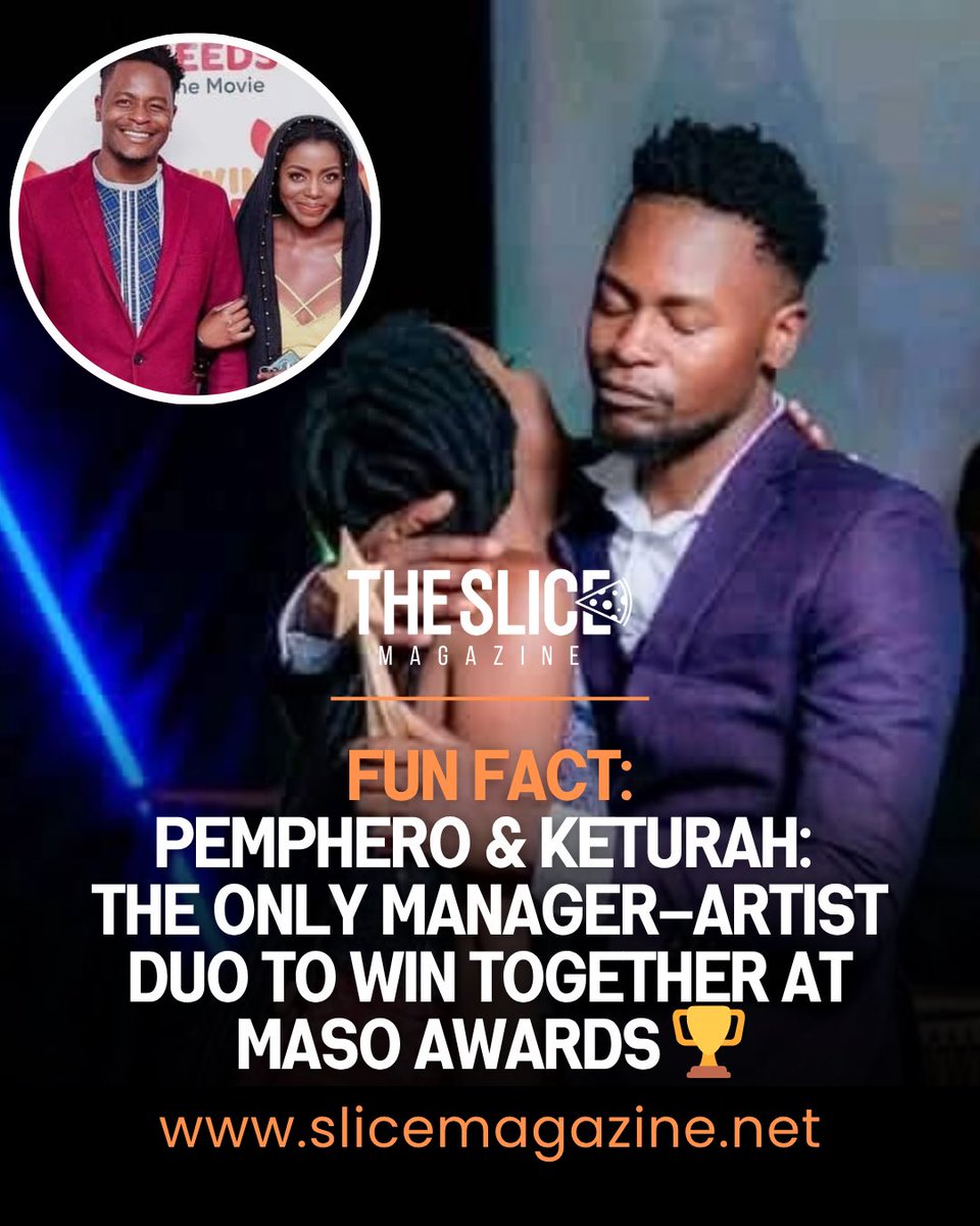 slicemagazine's tweet image. Fun Fact: Pemphero Mphande and Keturah are the only manager-artist duo to both win at the same MASO Awards. 

▪️In 2021, Keturah won Best Female Artist of the Year, while Pemphero Mphande took home Manager of the Year. 👀🏆