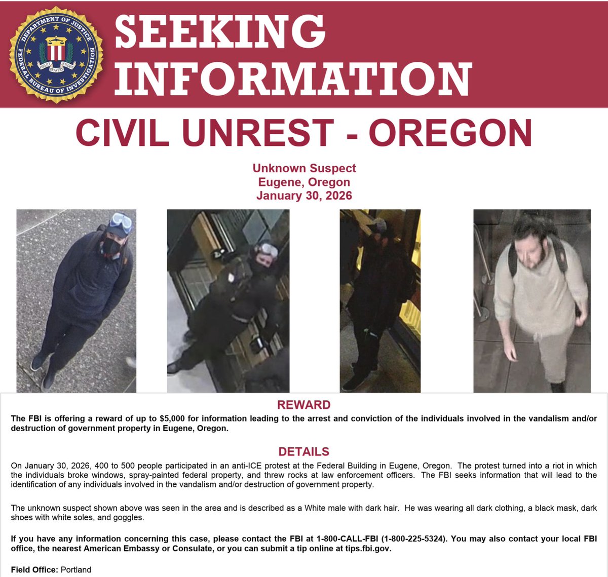 FBI Portland tweet media