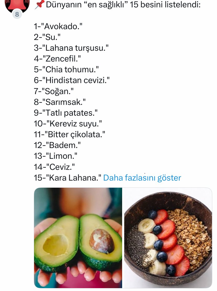 komik_seyler34's tweet photo. Cok yararli en saglikli besinlermis bol bol yiyin sabah aksam yiyin benim favorim sogan sarimsak avakado sabah aksam yerim 90 yasindaym hala saglikliym herseyim takir takir calisir ☺️☺️☺️☺️hmn kaydedin☺️☺️☺️#saglikli #sogan #sarimsak https://t.co/hp0Aup3udF