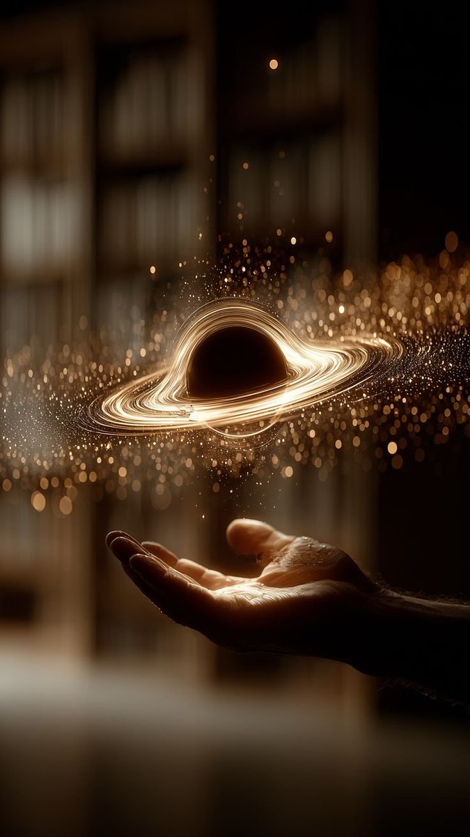 ruhinrhyme's tweet image. A cosmic bloom within the palm,
Where gravity finds golden calm.
The stars descend in rhythmic dance,
Caught inside a timeless trance.
The #loop of light, a silent fire,
The height of every soul's desire.
In this hand, the heavens spin,
Where ends end and new begin.

#vss365