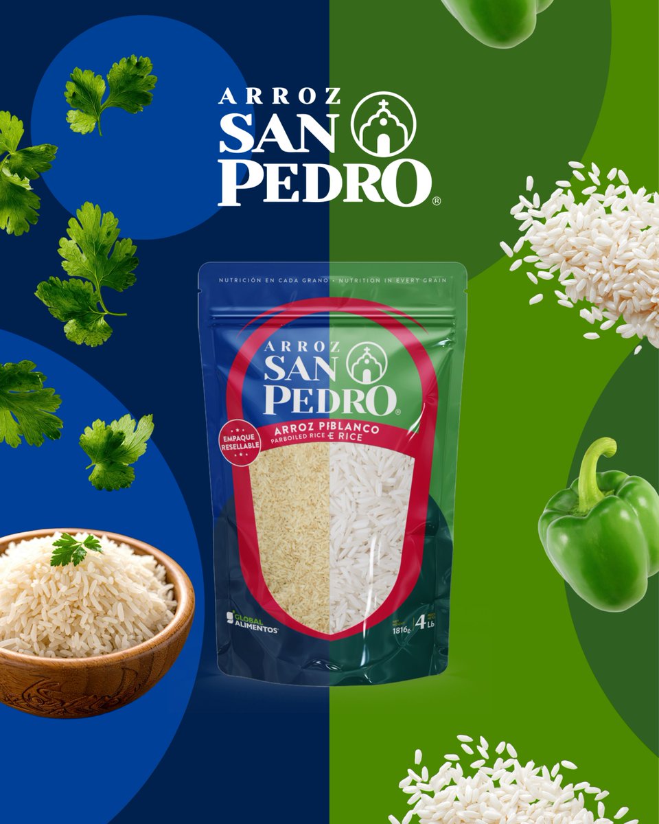 globalalimento1's tweet photo. 🍚 Nutrición de calidad en cada comida ✨
Arroz San Pedro, esencial para una buena alimentación. #globalalimentos https://t.co/bMK1Ug3ybn