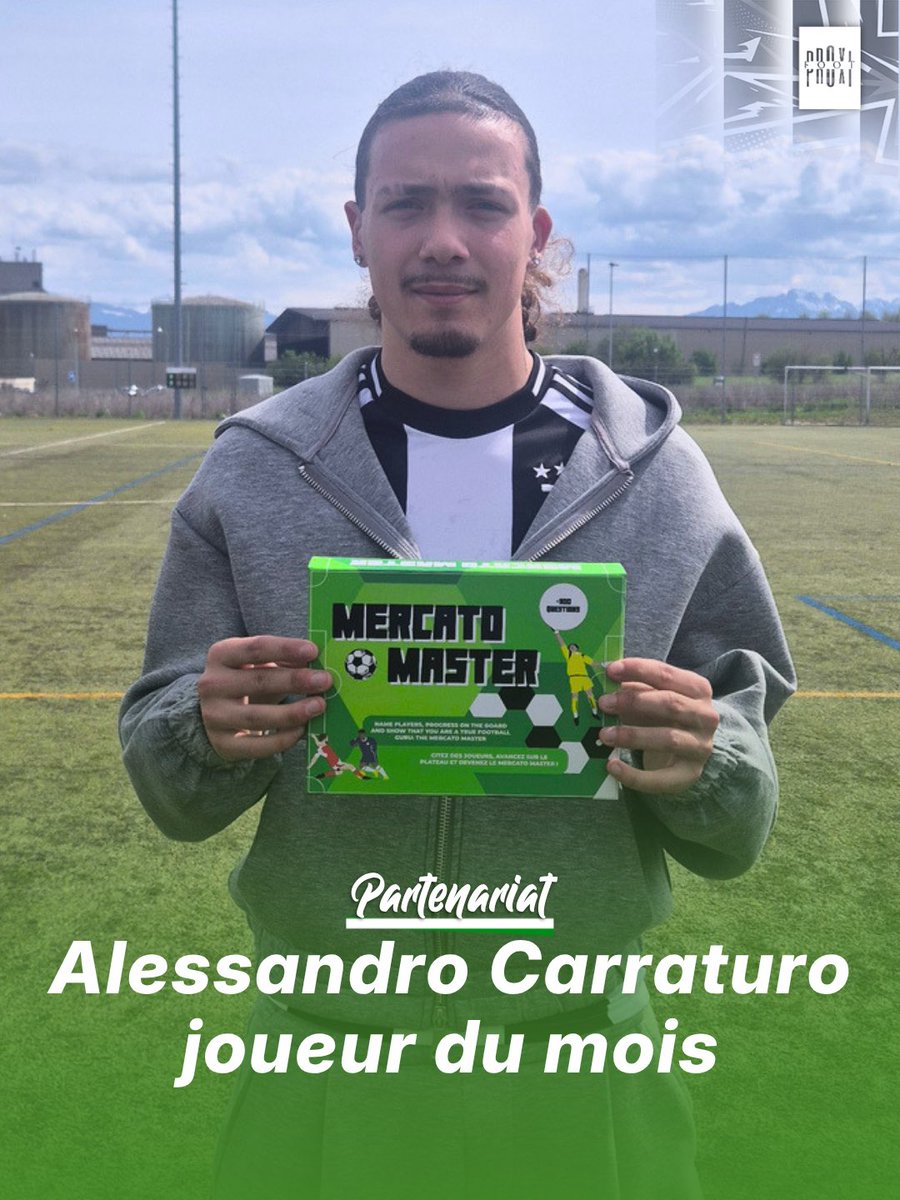 proxifoot_vd's tweet photo. 𝗝𝗼𝘂𝗲𝘂𝗿 𝗱𝘂 𝗺𝗼𝗶𝘀 𝗯𝘆 𝗠𝗲𝗿𝗰𝗮𝘁𝗼 𝗠𝗮𝘀𝘁𝗲𝗿 ⚽🎁 
Félicitations à Alessandro Carraturo, élu joueur du mois de mars by Mercato Master ! 🔥

👉 Pour plus d’informations, rendez-vous sur le site https://t.co/kqUbBi0pqw ou sur la page Instagram @mercatomastergame ! https://t.co/8cj1Br0WPw