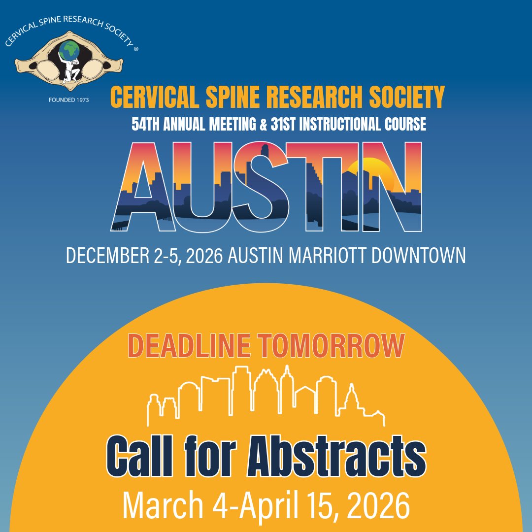 Cervical Spine Research Society tweet media