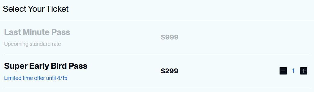 kbwofficial's tweet image. LAST CHANCE: SUPER EARLY BIRD TICKETS 🎟️

Fewer than 100 Super Early Bird tickets remain for Korea Blockchain Week 2026. Pricing increases after April 15. 

tickets.koreablockchainweek.com/en?utm_source=X