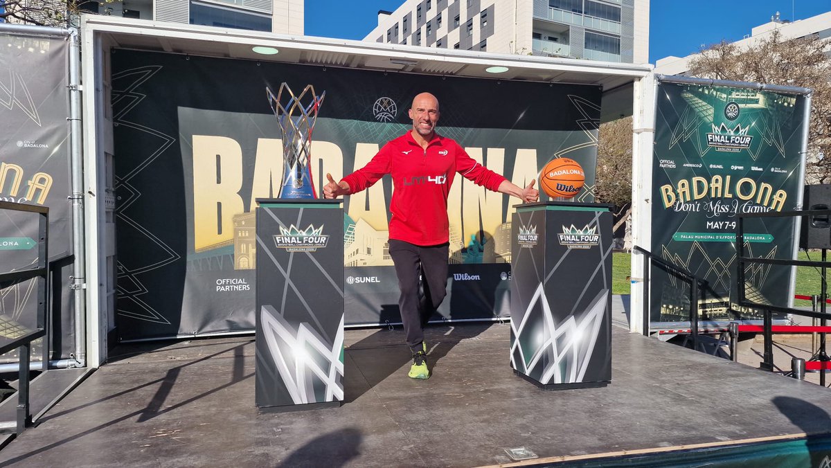 AjBadalona's tweet photo. 🏀🏆 El trofeu de la Final Four de la BCL, que es disputarà a #Badalona, continua el seu recorregut per la ciutat!

📍 Avui, fins a les 21.00 h, a la Rambla del Gorg
📍 Dijous, de 17.00 a 21.00 h, també a la Rambla del Gorg

Vine a fer-te una foto amb la copa! 📸✨ https://t.co/zGJBSAM5Lx