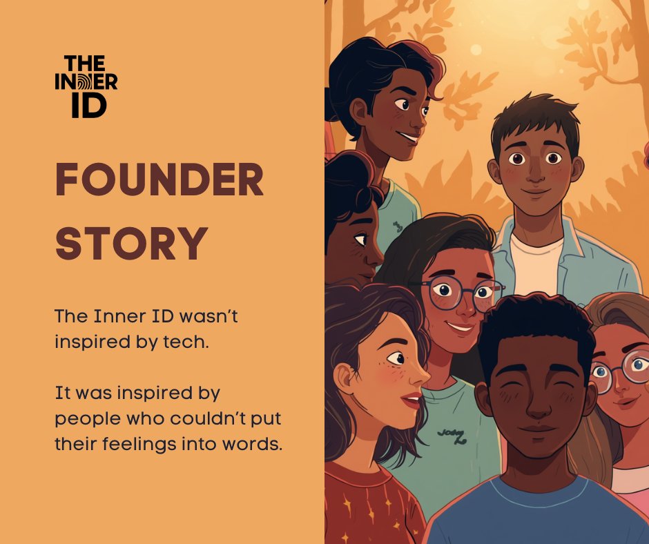TheInnerID's tweet photo. Founder Story

The Inner ID wasn’t inspired by tech.

It was inspired by people who couldn’t put their feelings into words.

#OriginStory #HumanDesign https://t.co/sM7mX8G17A