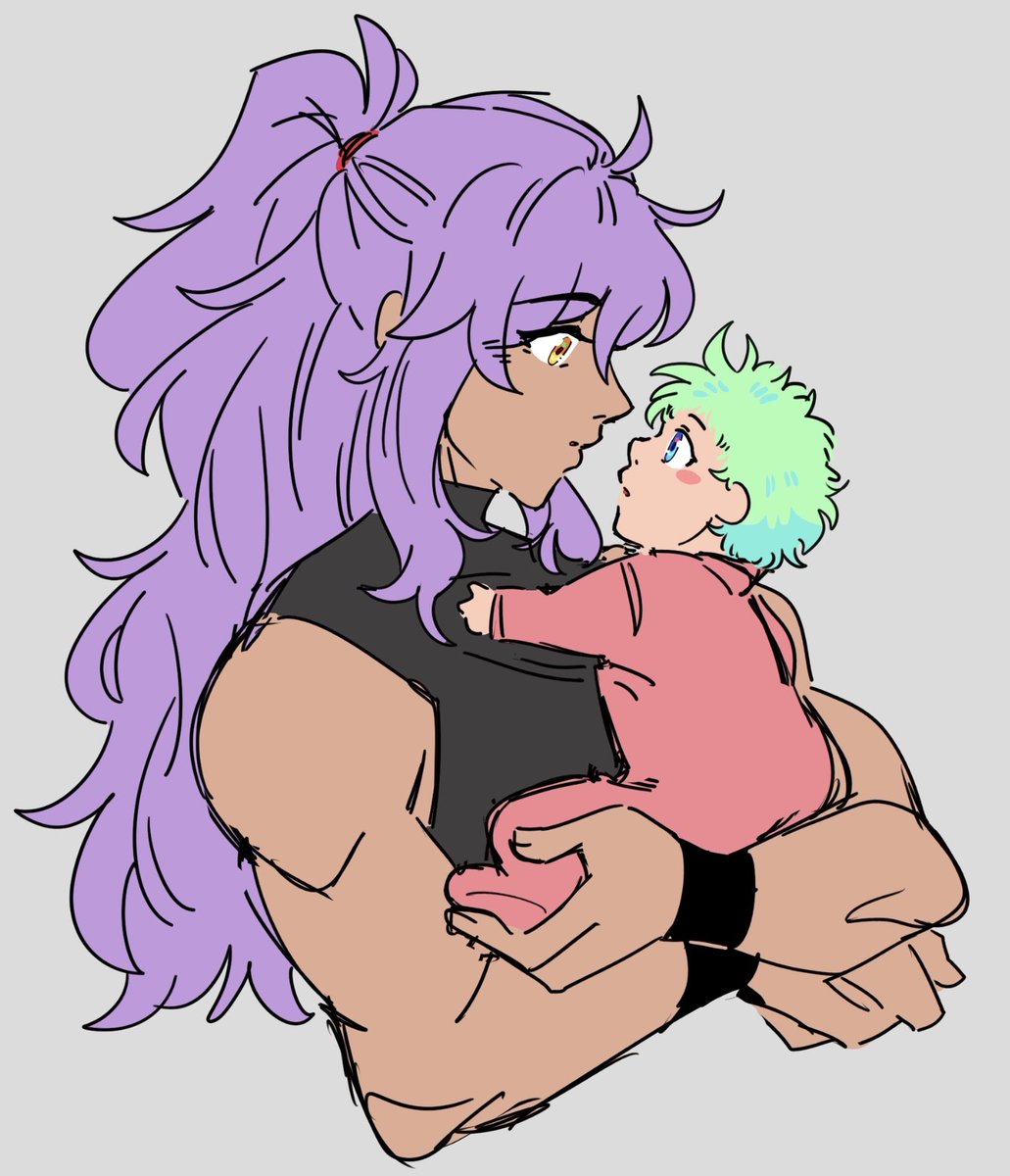 theneonflower's tweet photo. guess we're posting galolio kids so here's mine 🫶 #promare #galolio https://t.co/zlJKspf8LB