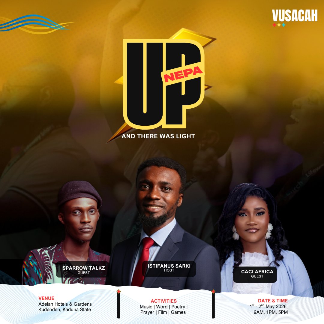 vusacah_'s tweet image. Throwing it back to moments from our last conference as we prepare our hearts for this year’s gathering The best is yet to come.

Click on link to register for the conference 👇 whatsapp.com/channel/0029Vb…

#Vusacah2026
#UpNepa
#Kaduna
#Kudenden