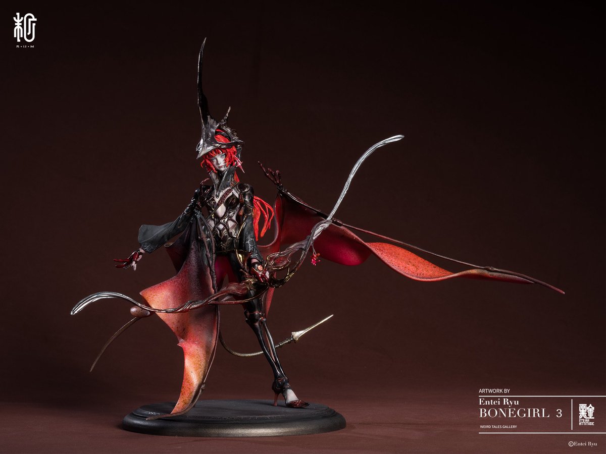 Entei RyuさんのBONEGIRL3完成品のみと思ってたけどガレージキットもあったので予約しました。
格好良く作れたらいいな。腕を磨かないと、、