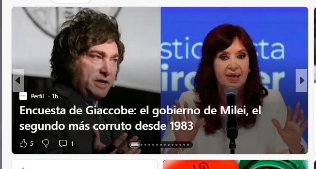 El govieno corruto de Milei...
(no cuesta nada un corrector, <a href="/perfilcom/">Perfil.com</a>) Si van a mentir, al menos háganlo sin errores de ortografía.