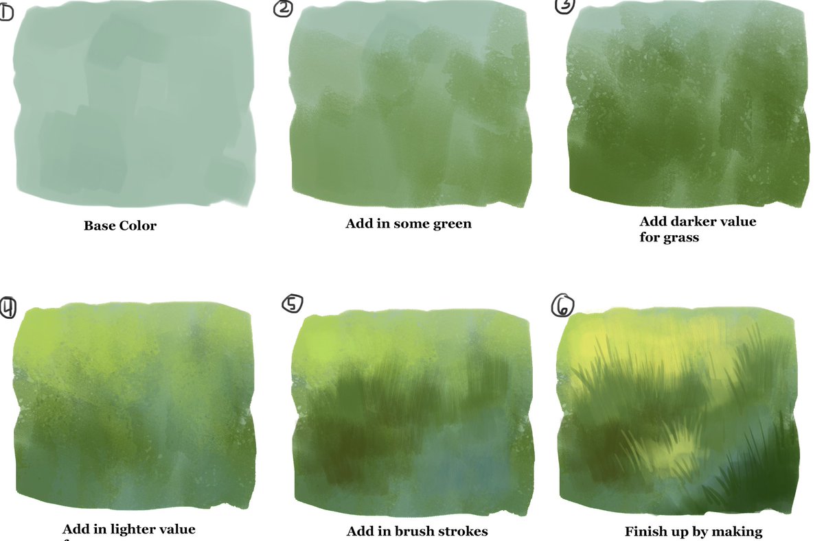 How I Paint Grass!
