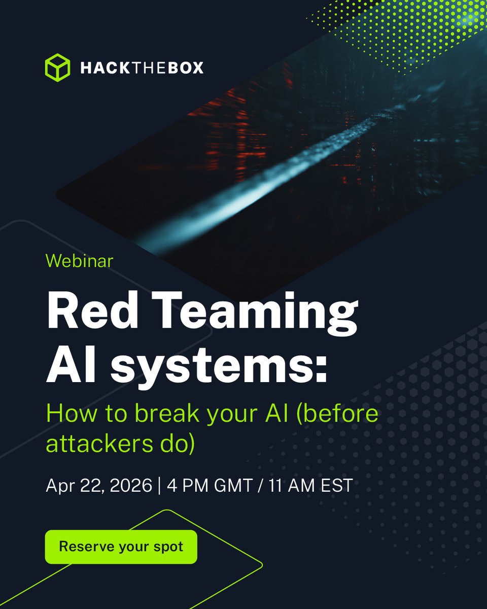 hackthebox_eu's tweet image. Think your AI models are bulletproof? We recently put that theory to the test and the results are in 📊 

While many could handle basic prompt injections, almost everyone hit a wall when faced with multi-step attacks and layered defenses. Join our upcoming panel discussion where