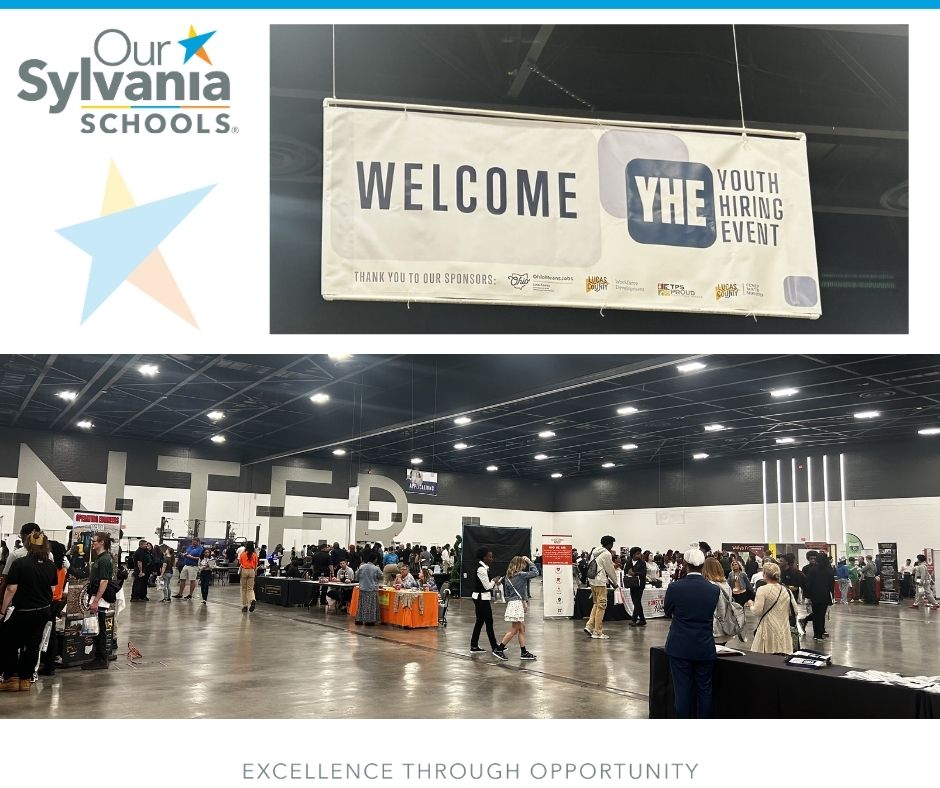 SylvaniaSchools's tweet image. We wish the best to our Northview and Southview seniors who are attending the Youth Hiring Event at the Glass City Center today. They have resumes in hand and are talking with employers from a variety of industries about job opportunities. #CareerReady #excellence #opportunities