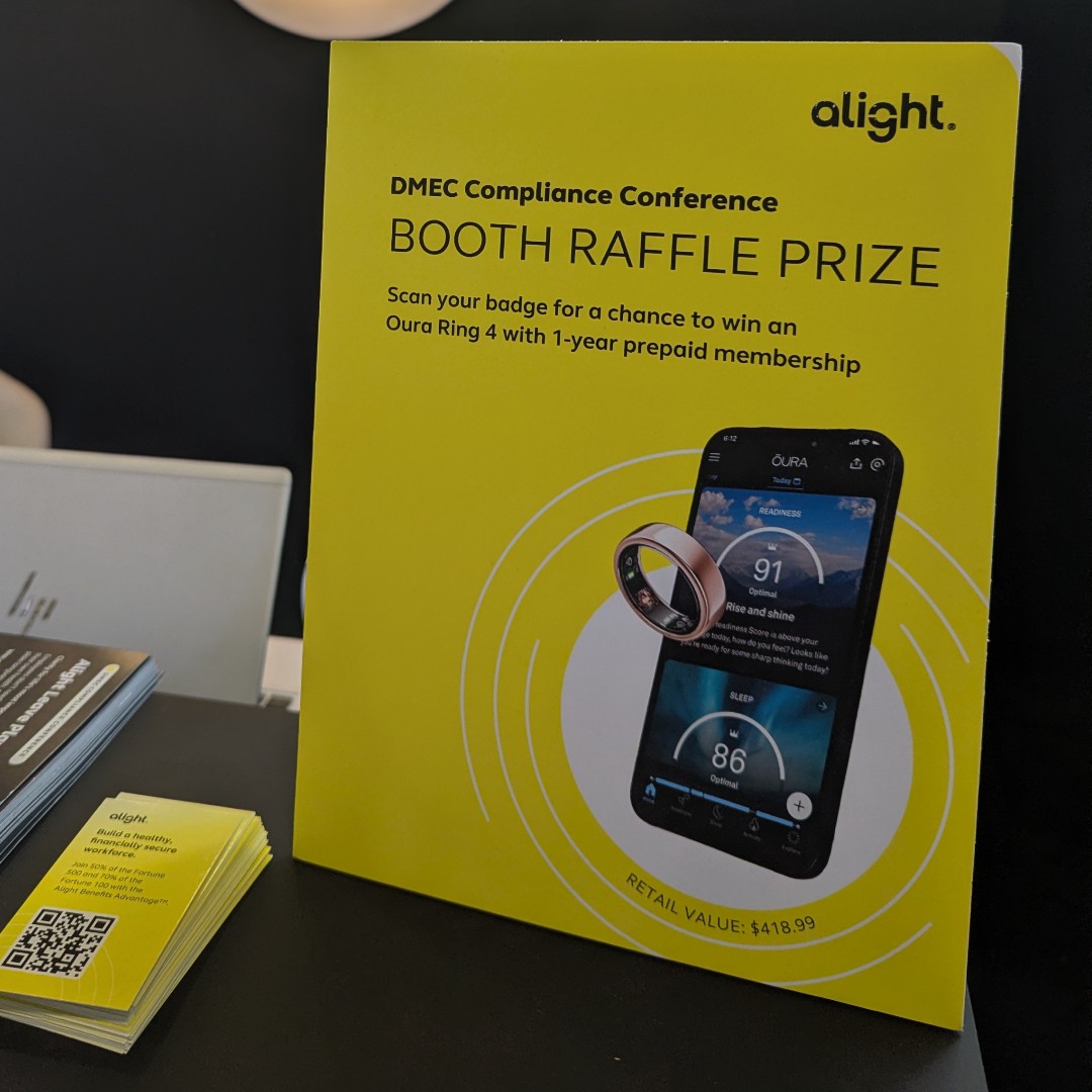 AlightSolutions's tweet image. Alight’s compliance experts are on fire at the DMEC Compliance Conference! Stop by booth 200/202 for leave and accommodation insights, live demos—and a chance to win an Oura Ring. Answers tailored to your organization. #LeaveOfAbsence #AbsenceManagement #LeaveManagement #DMEC2026