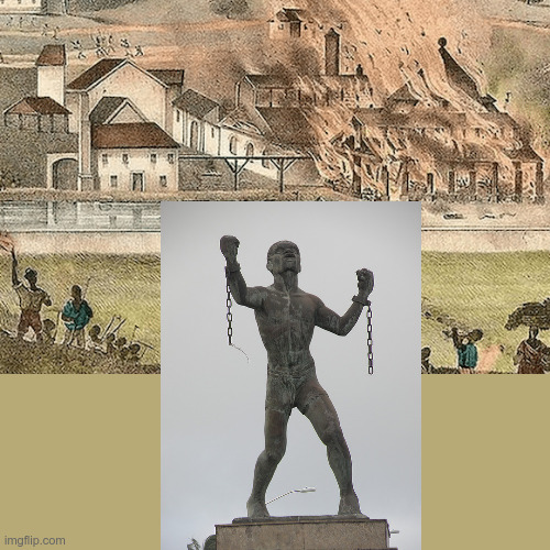 LiamOMaraIV's tweet photo. #BussasRebellion, a major #SlaveUprising, began on #ThisDayInHistory in 1816 on #Barbados. The rebels used #EasterSunday to organize. They began with the burning of sugarcane fields. Only two white men were killed. Britain, furious over the economic cost, killed 264 Black rebels. https://t.co/d5mmKK70Js