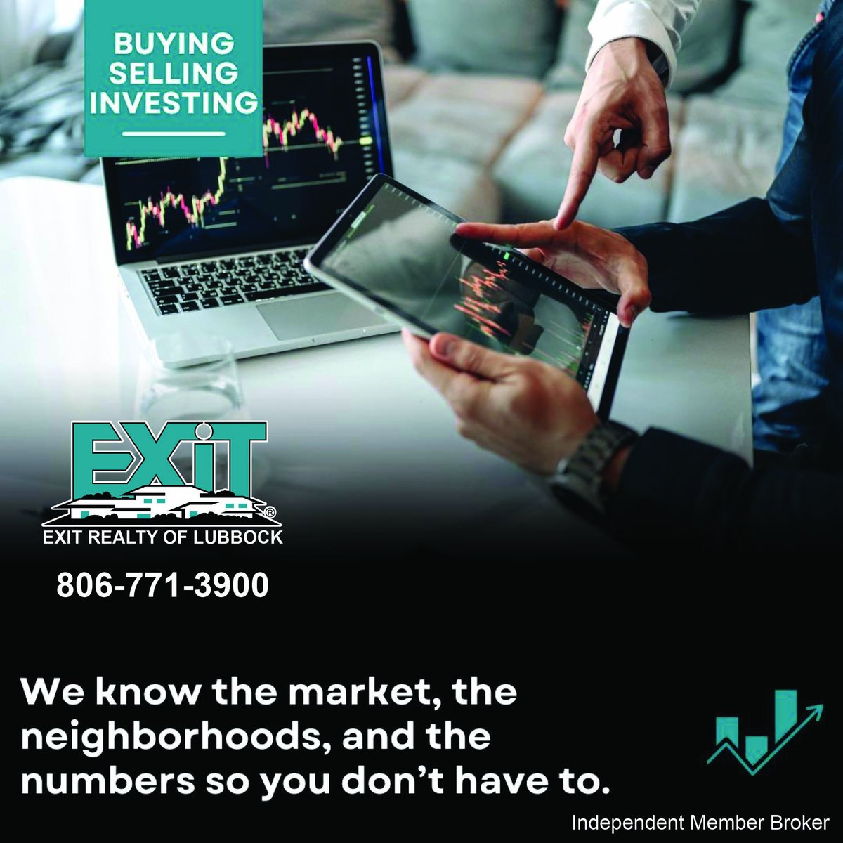 exitlbk's tweet image. We've built a brokerage based on trust, service, and results!

Call EXIT Realty of Lubbock at 806-771-3900 and let's chat. 
⠀
#LovEXIT #EXITrealty #EXITRealtyOfLubbock #RealEstate #Realtor #buyahome #sellahome #icanhelpyoubuyorsell #homesinlubbock #lubbockrealestate